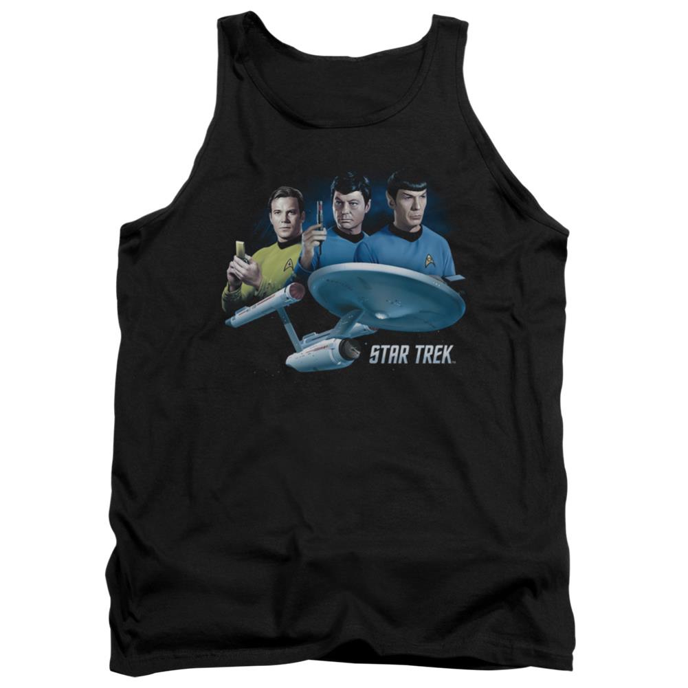 Star Trek Main Three Men's 18/1 Cotton Tank Top