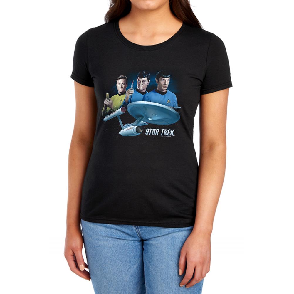 Star Trek Main Three Women's 18/1 Cotton Short-Sleeve T-Shirt