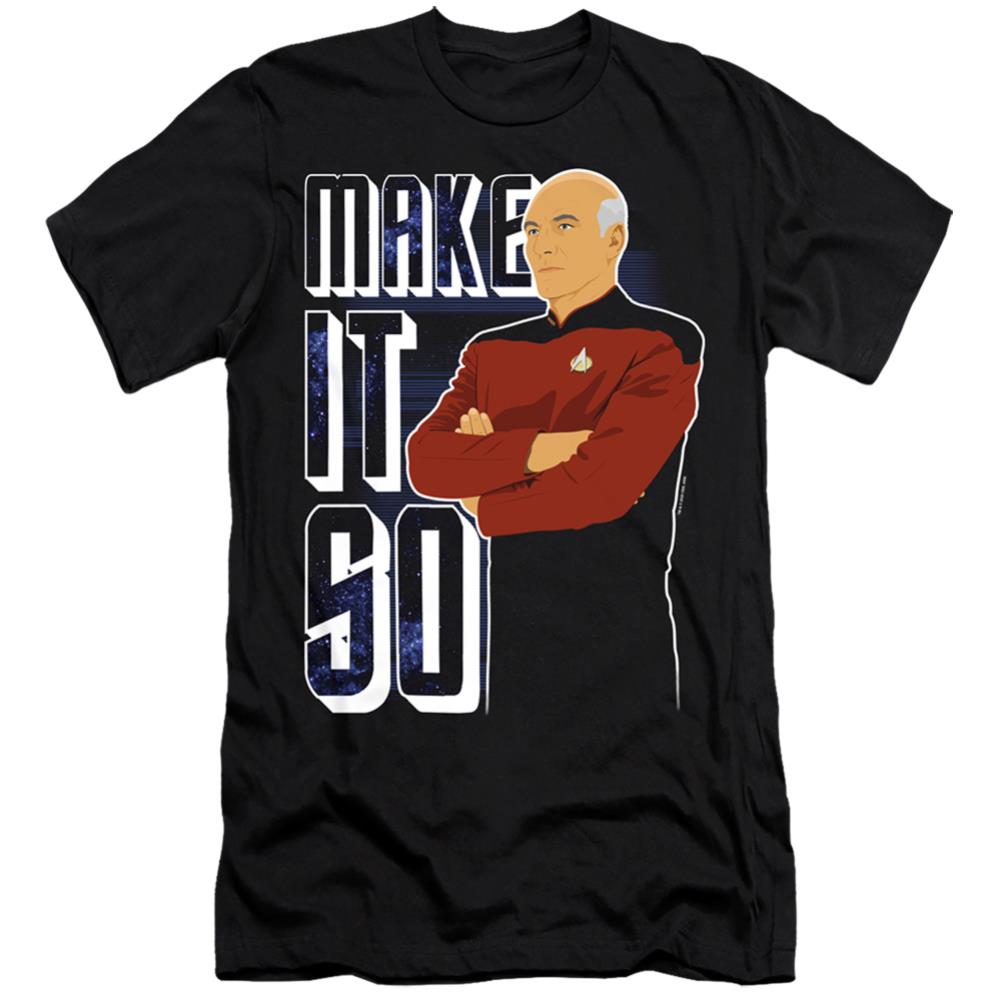 Star Trek Make It So Men's Ultra-Soft 30/1 Cotton Slim Short-Sleeve T-Shirt