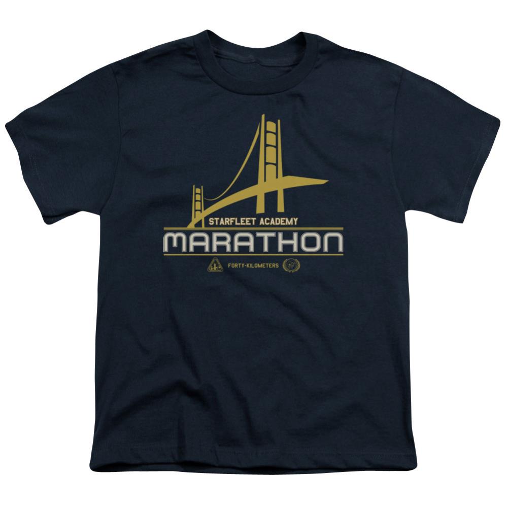 Star Trek Marathon Logo Youth 18/1 100% Cotton Short-Sleeve T-Shirt