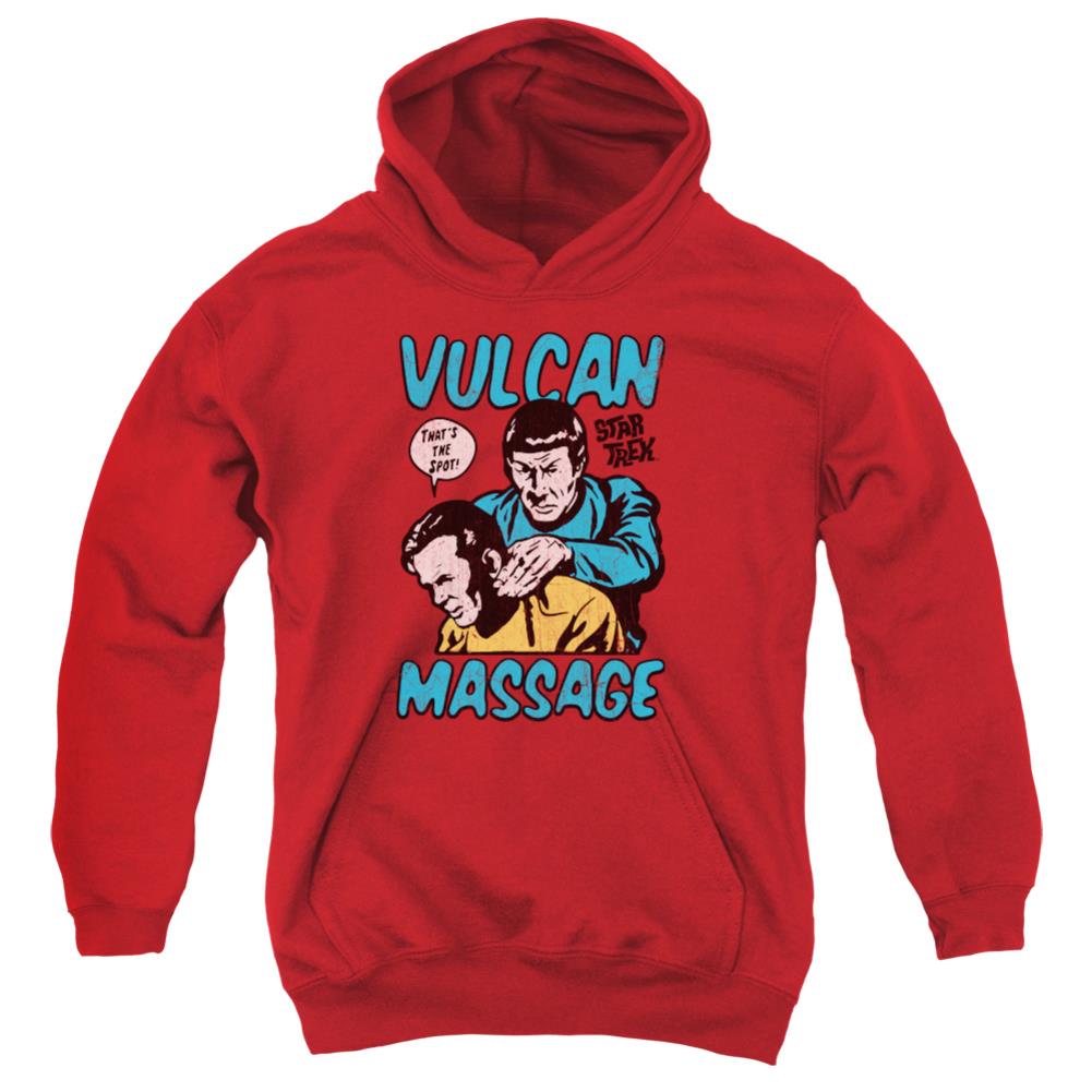 Star Trek Massage Youth Cotton Poly Pull-Over Hoodie