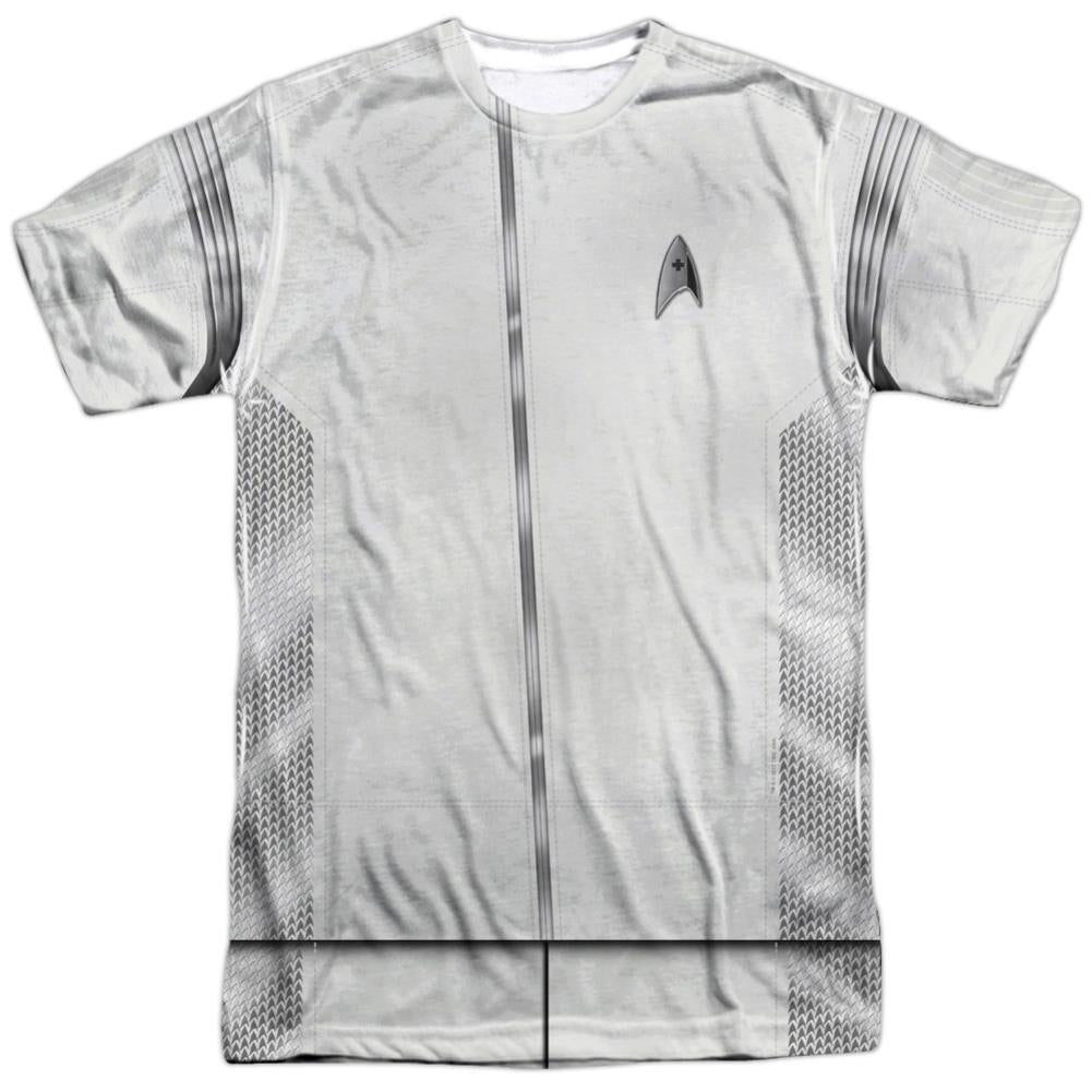 Star Trek Medical Uniform (Front/Back Print) Men's Regular Fit Polyester Short-Sleeve T-Shirt