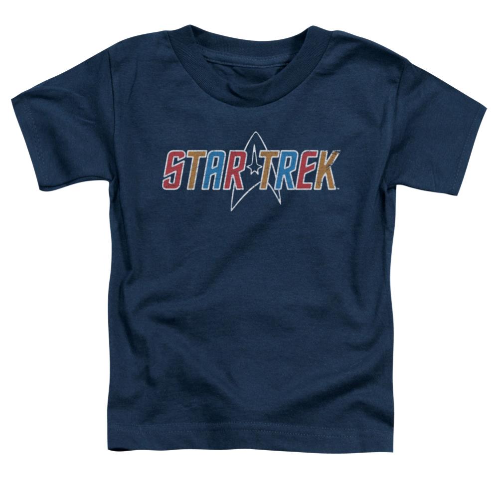 Star Trek Multi Colored Logo Toddler 18/1 Cotton Short-Sleeve T-Shirt