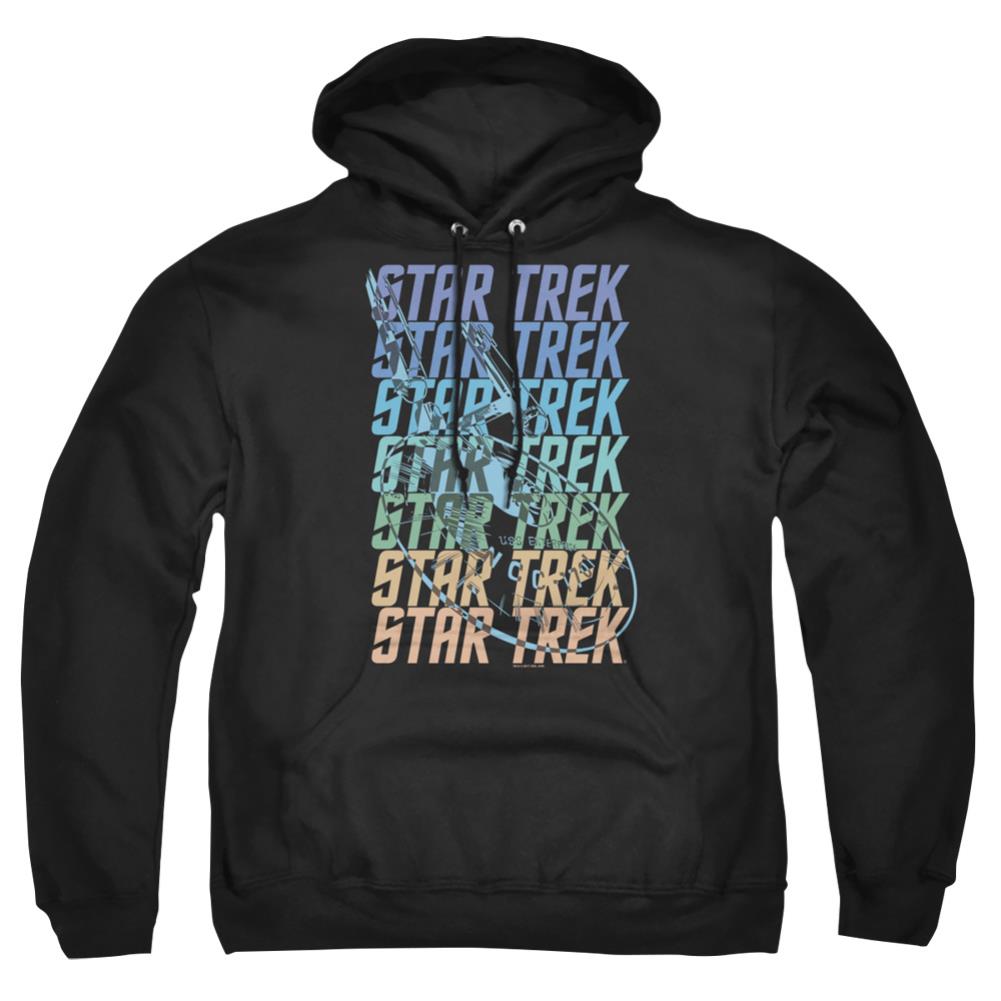 Star Trek Multi Logo Enterprise Men's Pull-Over 75 25 Poly Hoodie