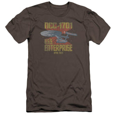 Star Trek NCC-1701 Men's Ultra-Soft 30/1 Cotton Slim Short-Sleeve T-Shirt