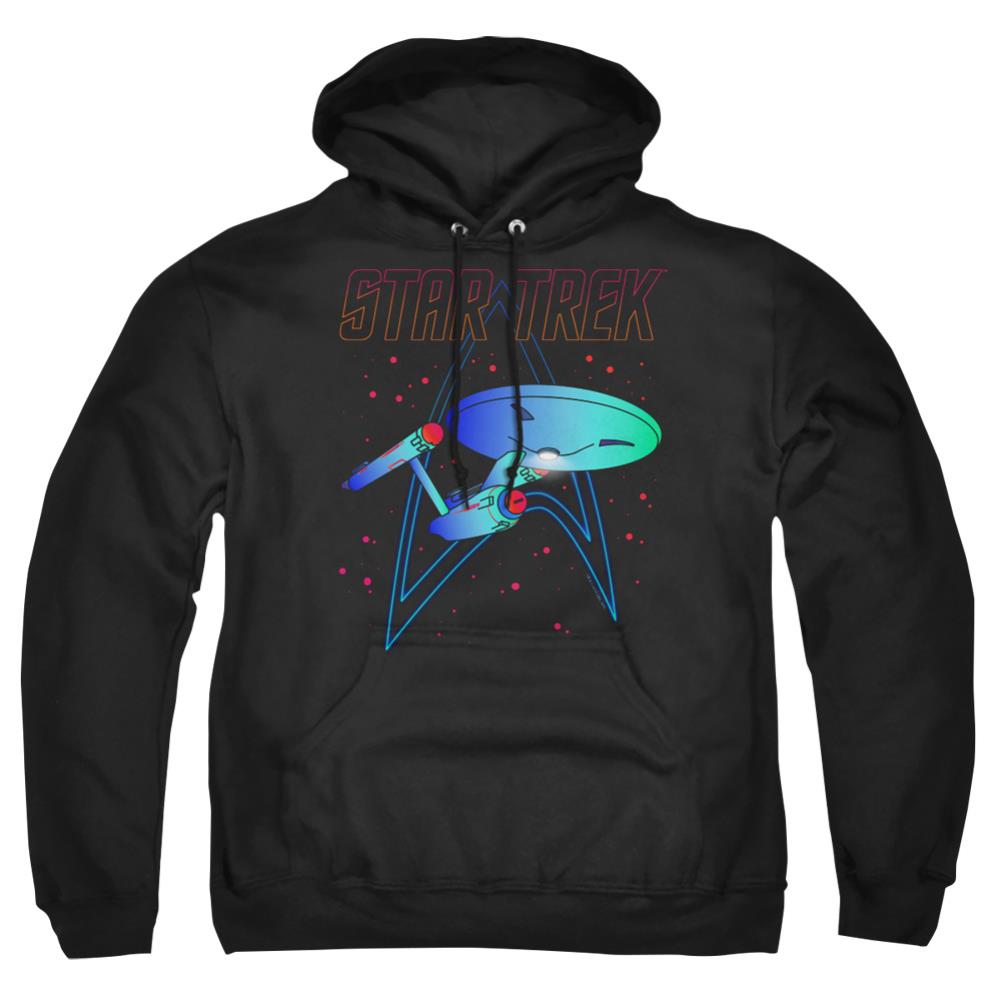 Star Trek Neon Trek Men's Pull-Over 75 25 Poly Hoodie
