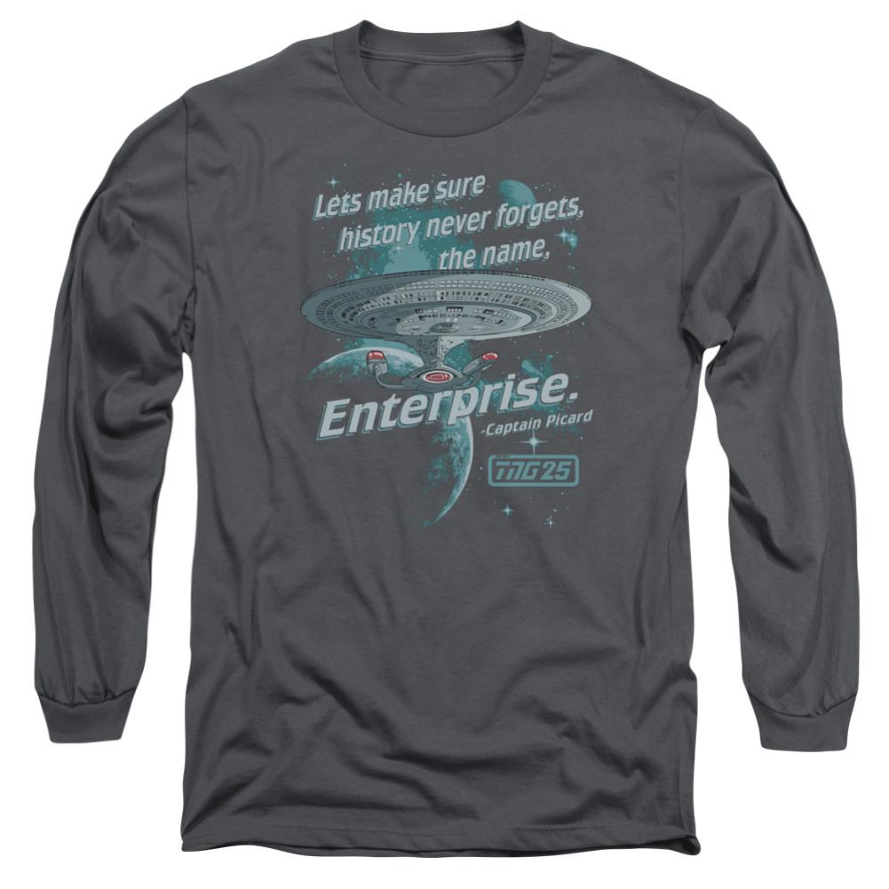 Star Trek Never Forget Men's 18/1 Cotton Long-Sleeve T-Shirt
