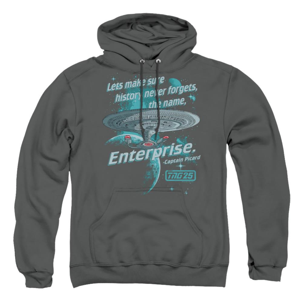 Star Trek Never Forget Men's Pull-Over 75 25 Poly Hoodie