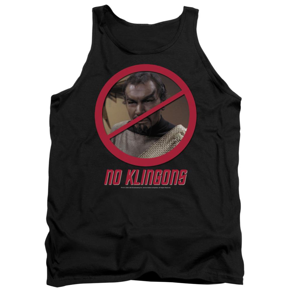 Star Trek No Klingons Men's 18/1 Cotton Tank Top