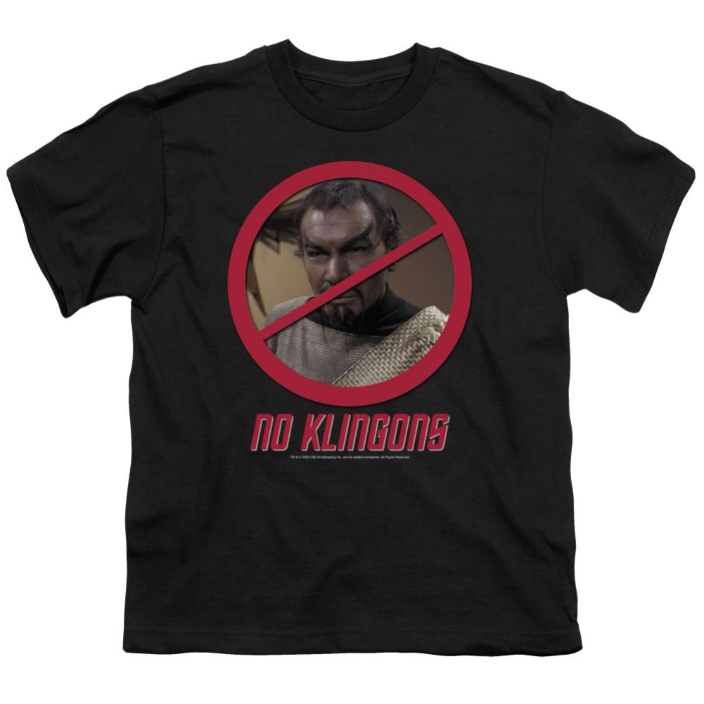 Star Trek No Klingons Youth 18/1 100% Cotton Short-Sleeve T-Shirt