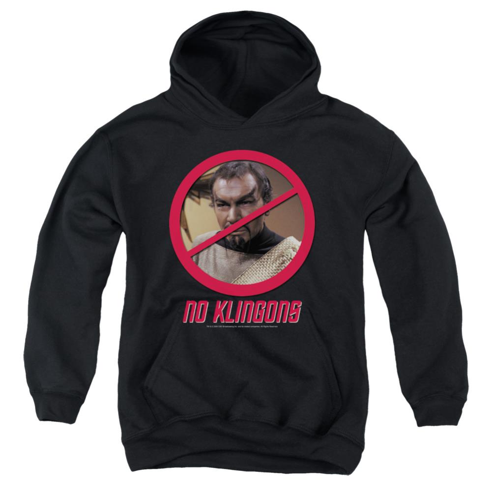 Star Trek No Klingons Youth Cotton Poly Pull-Over Hoodie