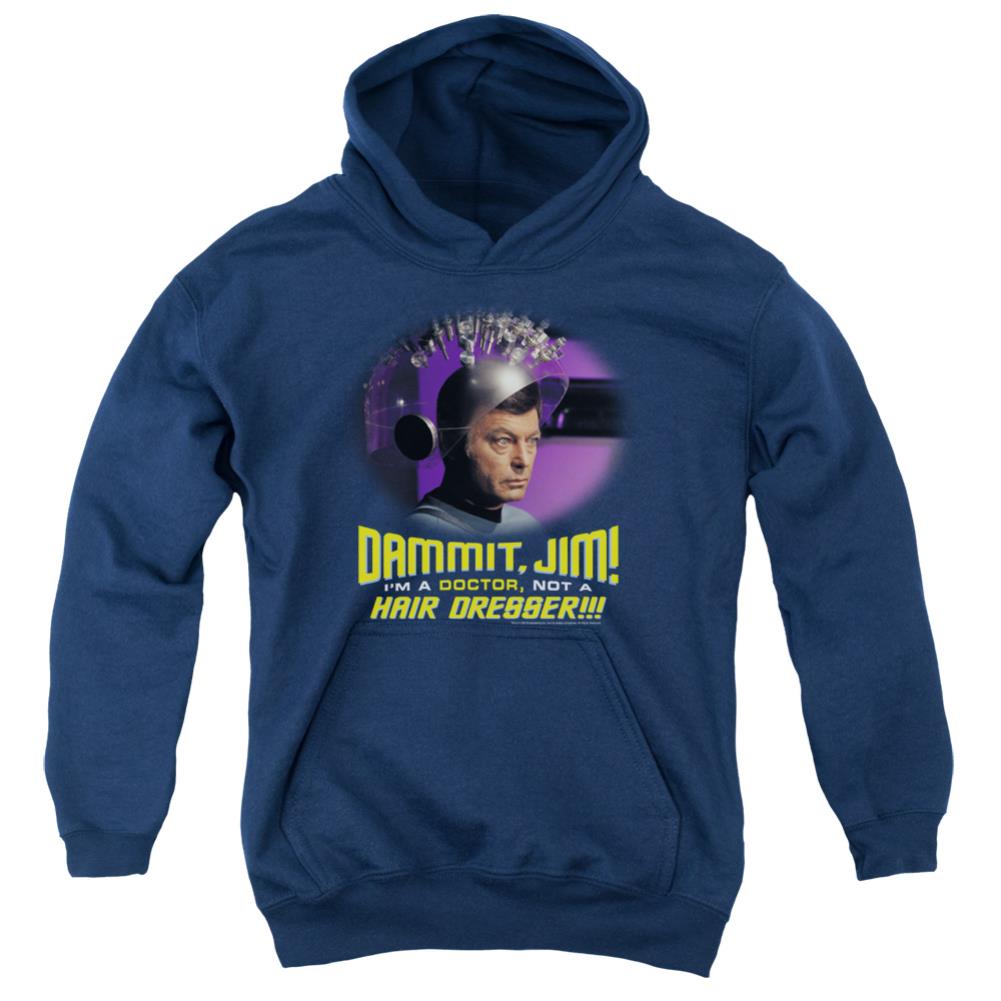 Star Trek Not A Hair Dresser Youth Cotton Poly Pull-Over Hoodie