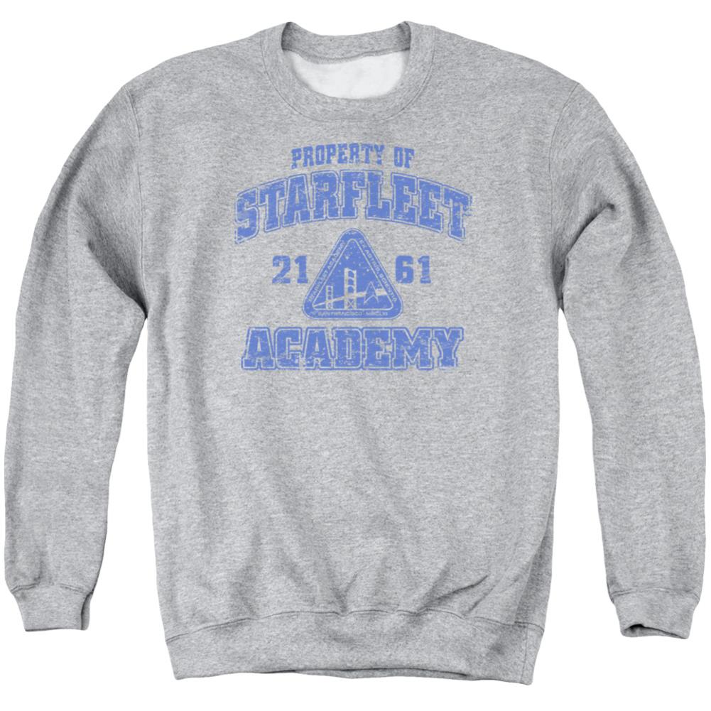 Star Trek Old School Men's Crewneck 50 50 Poly Long-Sleeve T-Shirt