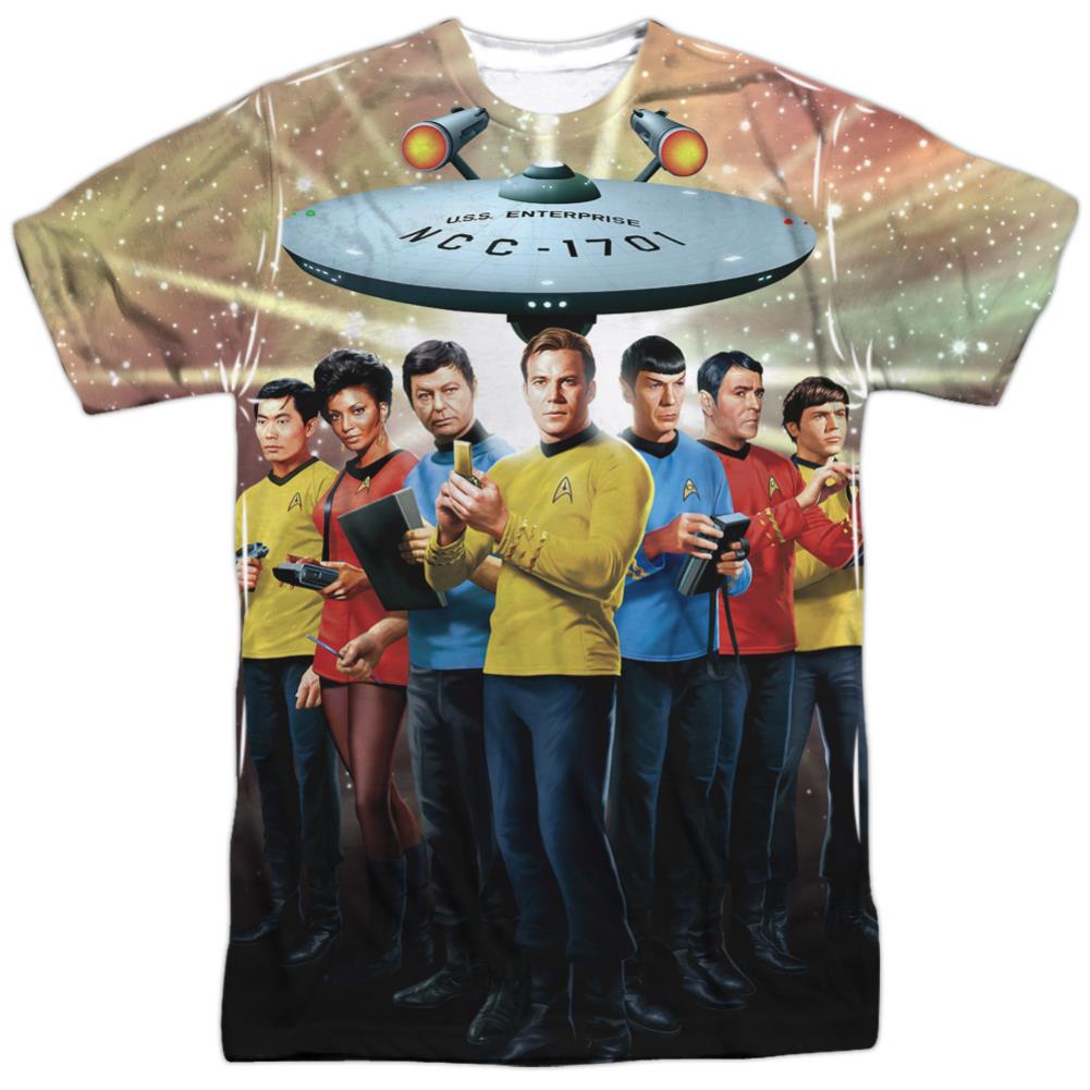 Star Trek Original Crew Men's Regular Fit Polyester Short-Sleeve T-Shirt