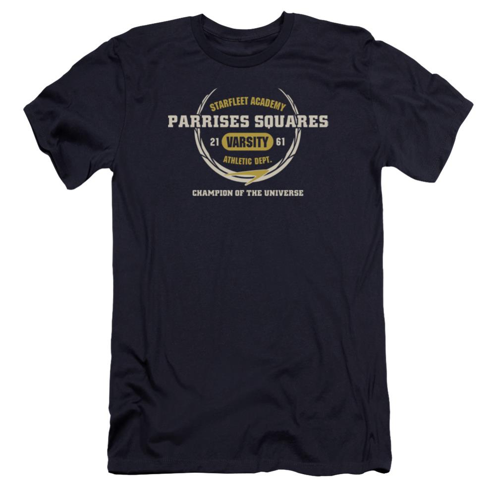 Star Trek Parrises Squares Men's Ultra-Soft 30/1 Cotton Slim Short-Sleeve T-Shirt