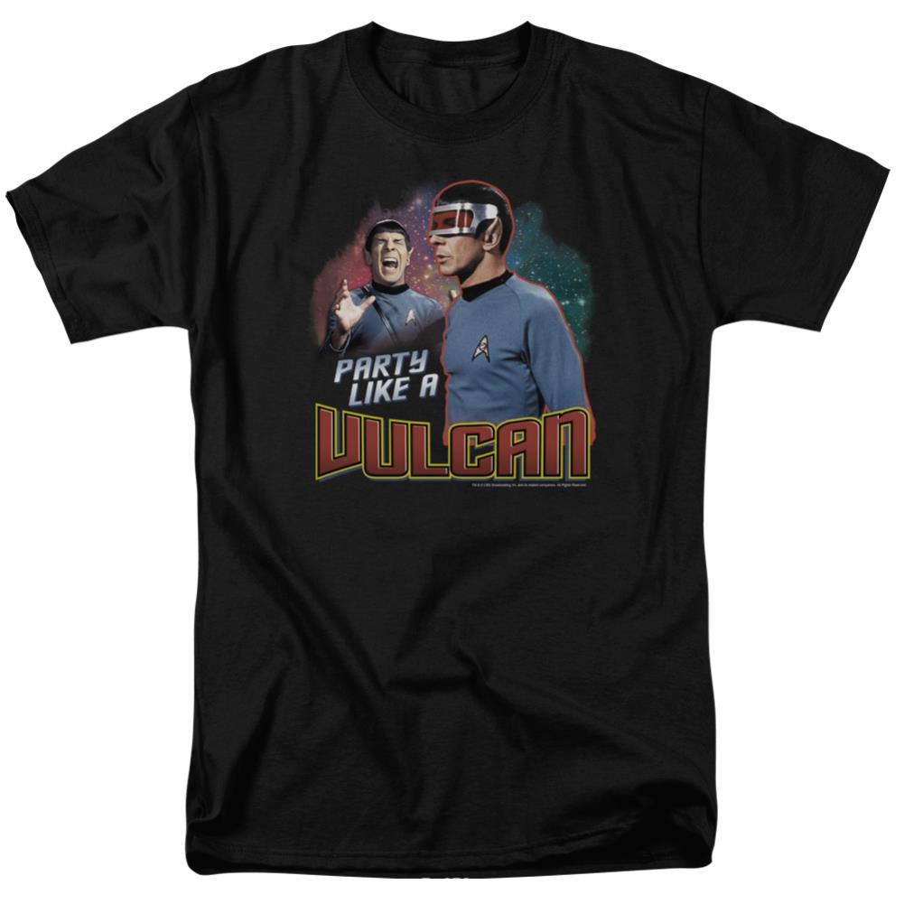 Star Trek Party Like A Vulcan Men's 18/1 Cotton Short-Sleeve T-Shirt