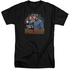 Star Trek Party Like A Vulcan Men's 18/1 Tall Cotton Short-Sleeve T-Shirt