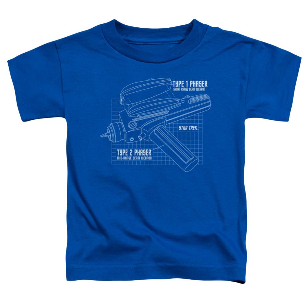 Star Trek Phaser Plans Toddler 18/1 Cotton Short-Sleeve T-Shirt