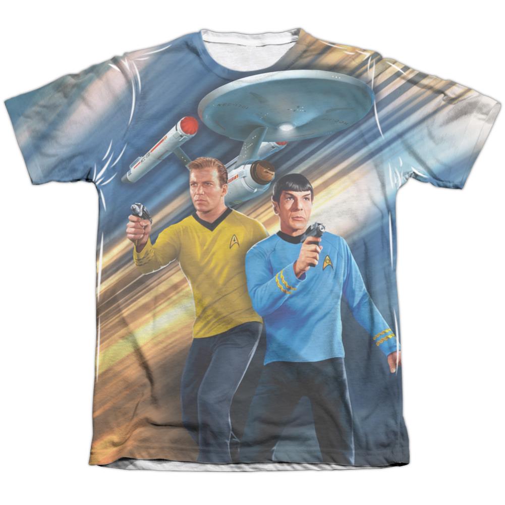 Star Trek Phasers Down Men's Regular Fit Poly Cotton Short-Sleeve T-Shirt