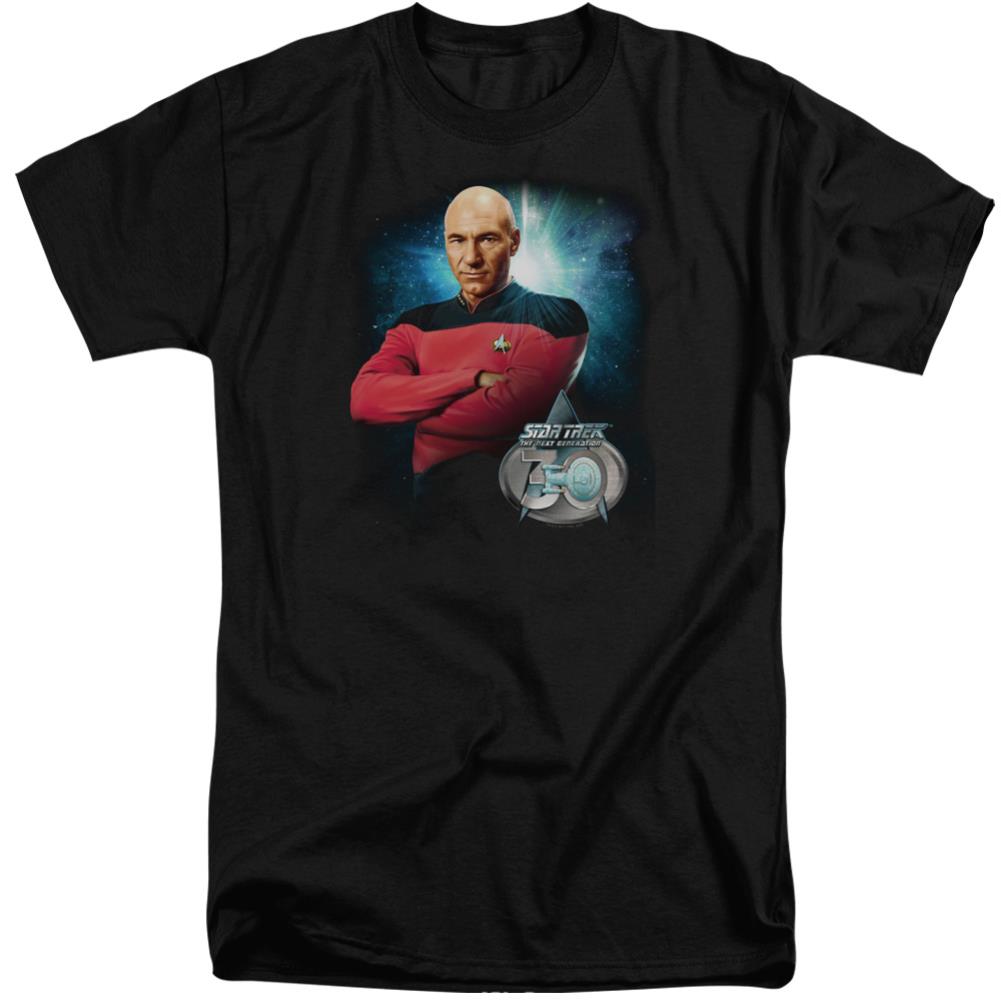 Star Trek Picard 30 Men's 18/1 Tall Cotton Short-Sleeve T-Shirt