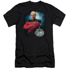 Star Trek Picard 30 Men's Ultra-Soft 30/1 Cotton Slim Short-Sleeve T-Shirt