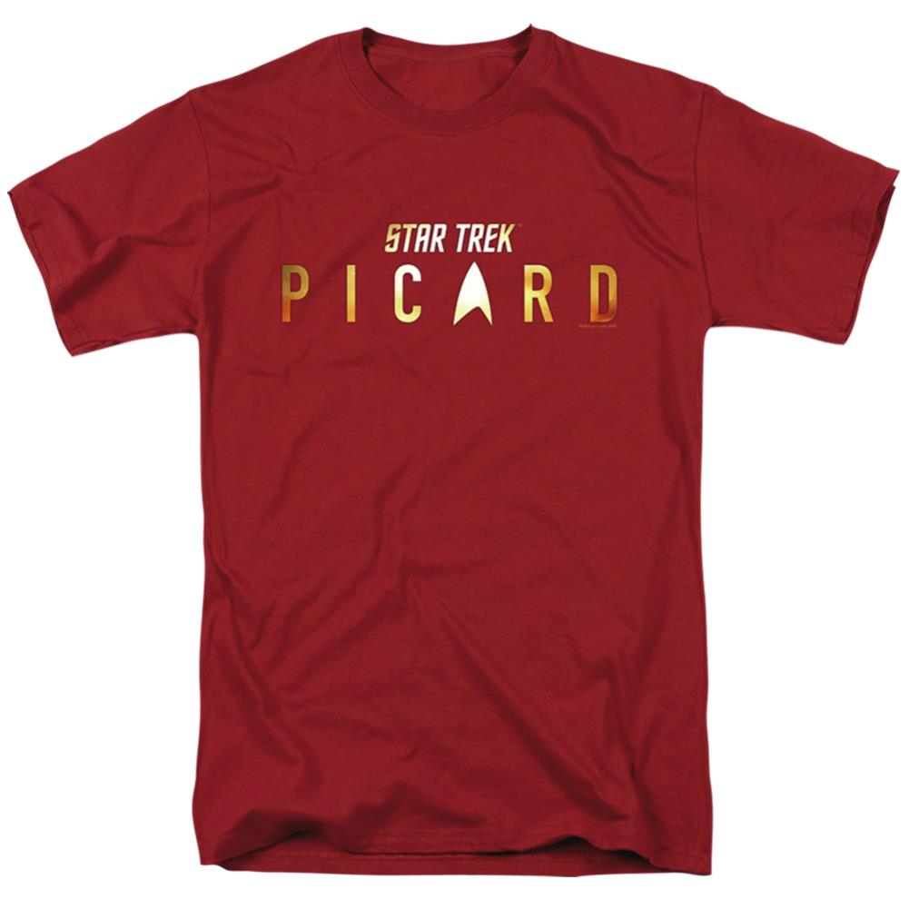 Star Trek Picard Logo Rendered Men's 18/1 Cotton Short-Sleeve T-Shirt