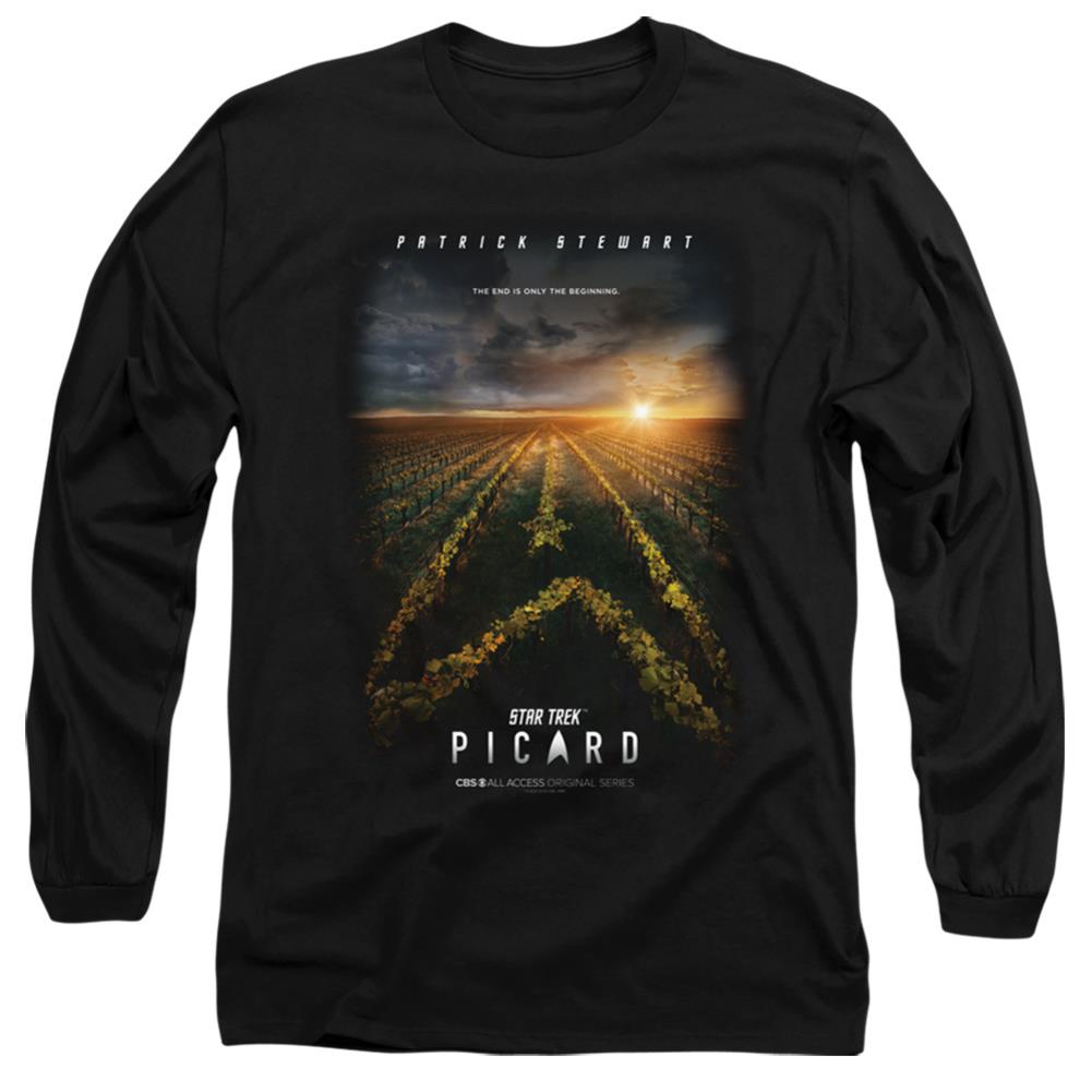 Star Trek Picard Poster Men's 18/1 Cotton Long-Sleeve T-Shirt