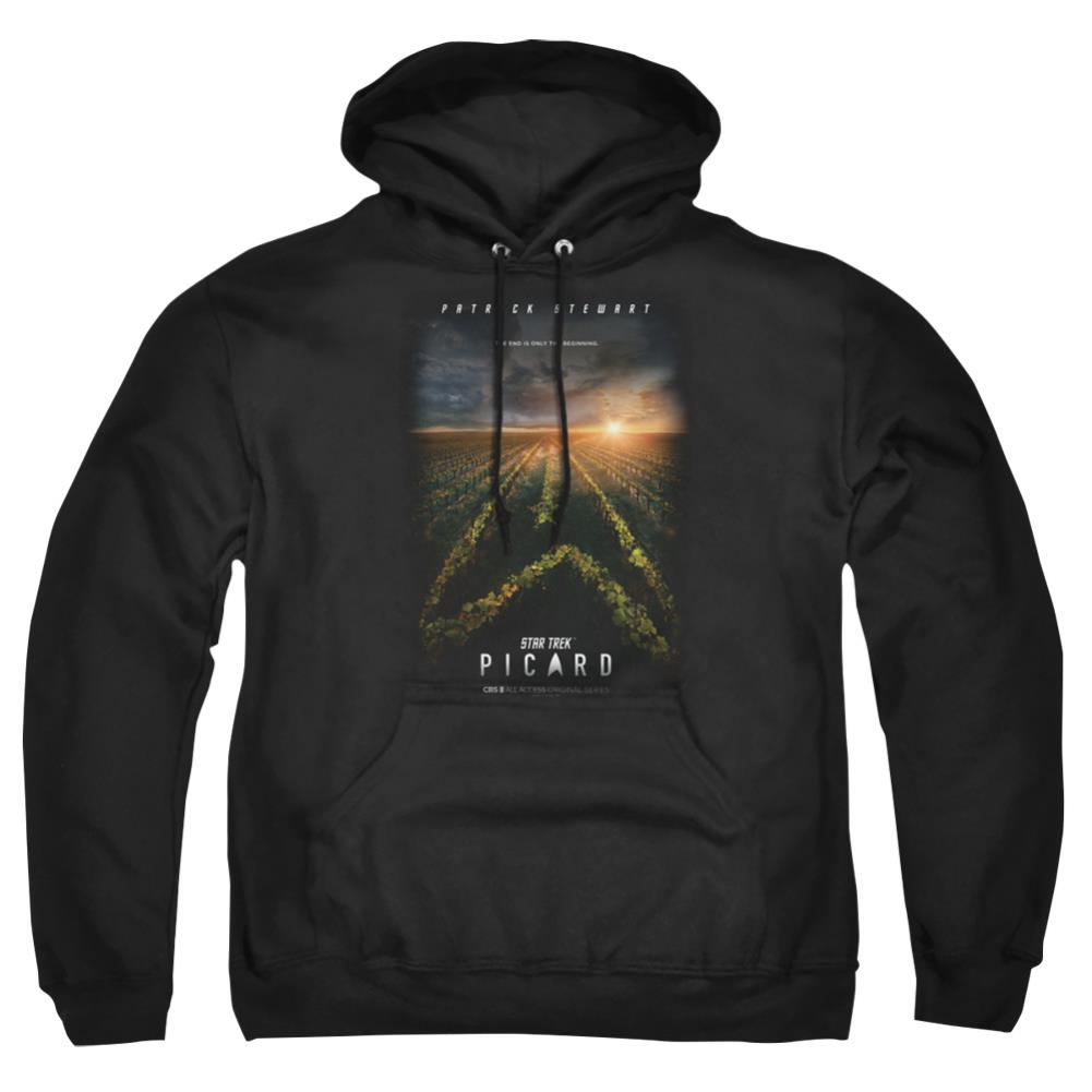 Star Trek Picard Poster Men's Pull-Over 75 25 Poly Hoodie