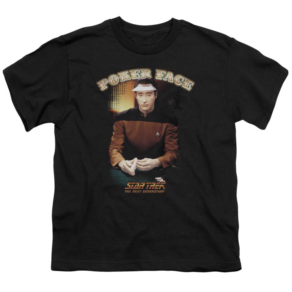 Star Trek Poker Face Youth 18/1 100% Cotton Short-Sleeve T-Shirt