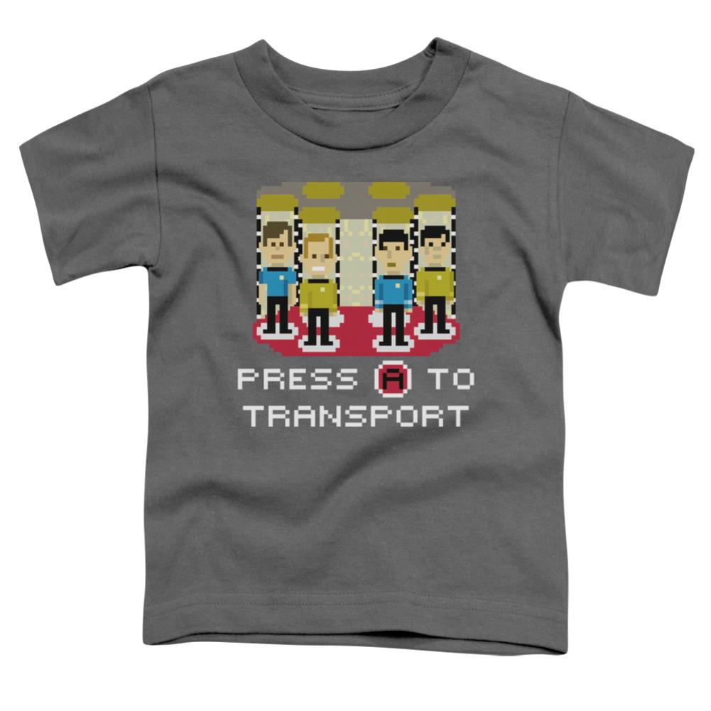 Star Trek Press A To Transport Toddler 18/1 Cotton Short-Sleeve T-Shirt