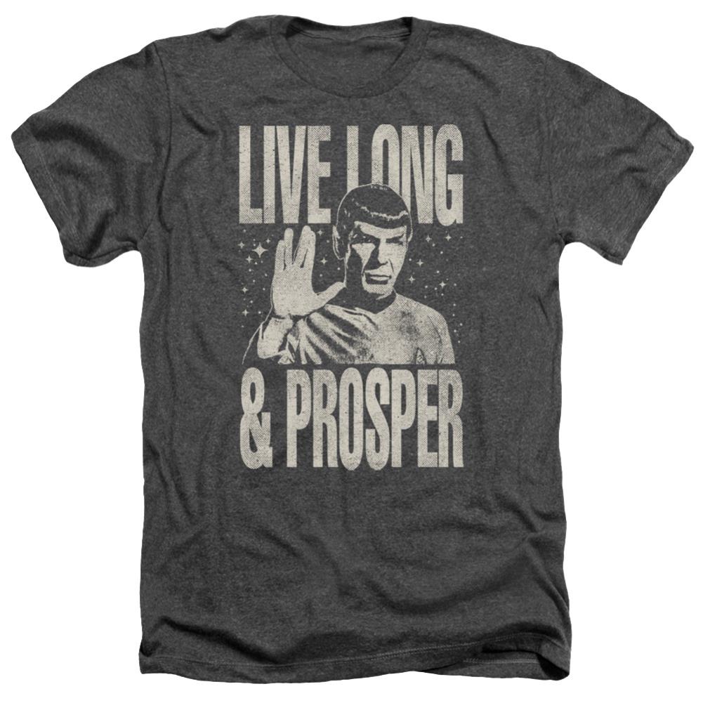 Star Trek Prosper Men's 30/1 Heather 60 40 Poly Short-Sleeve T-Shirt