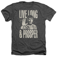 Star Trek Prosper Men's 30/1 Heather 60 40 Poly Short-Sleeve T-Shirt