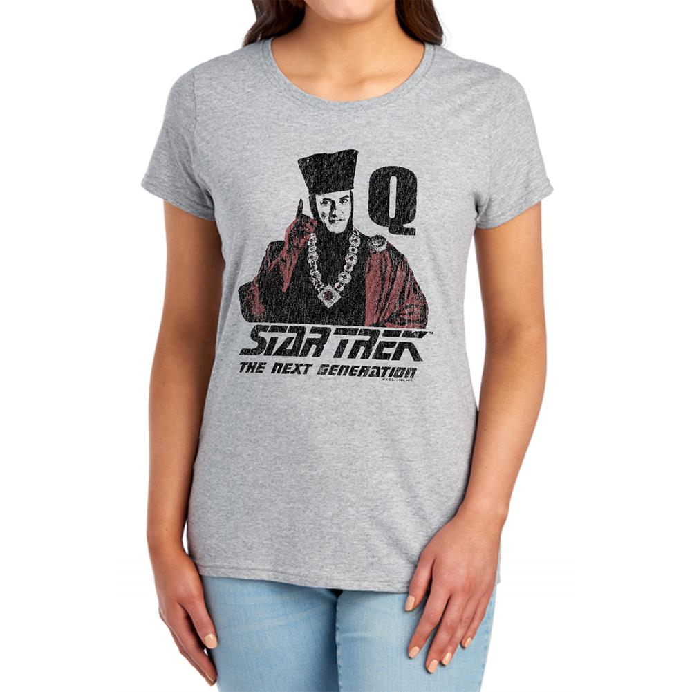 Star Trek Q Point Women's 18/1 Cotton Short-Sleeve T-Shirt