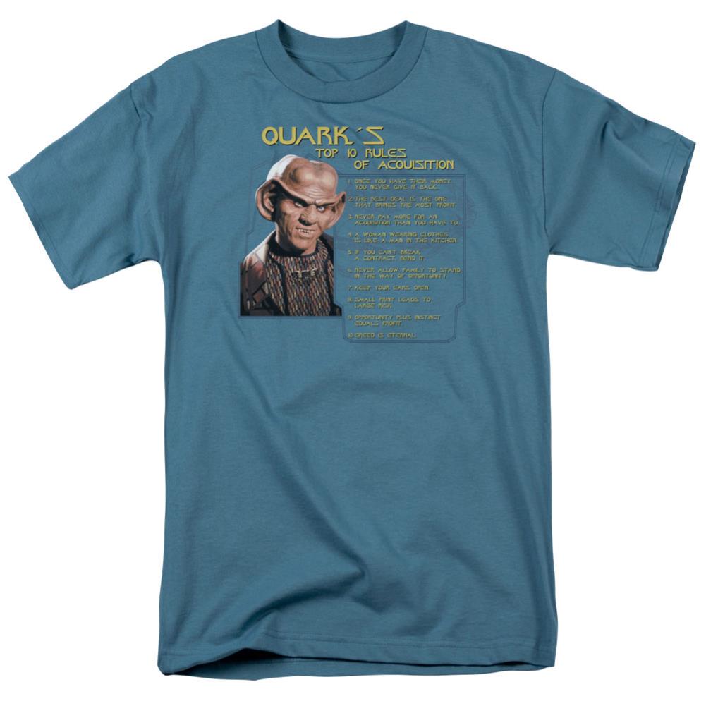 Star Trek Quarks Rules Men's 18/1 Cotton Short-Sleeve T-Shirt