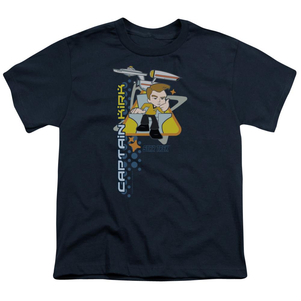 Star Trek Quogs Captain's Chair Youth 18/1 100% Cotton Short-Sleeve T-Shirt