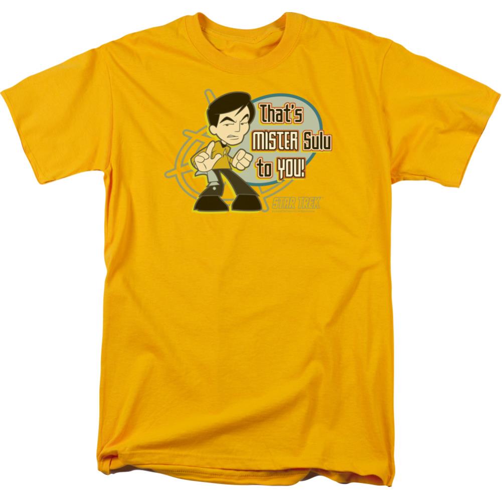 Star Trek Quogs Mr Sulu To You Men's 18/1 Cotton Short-Sleeve T-Shirt