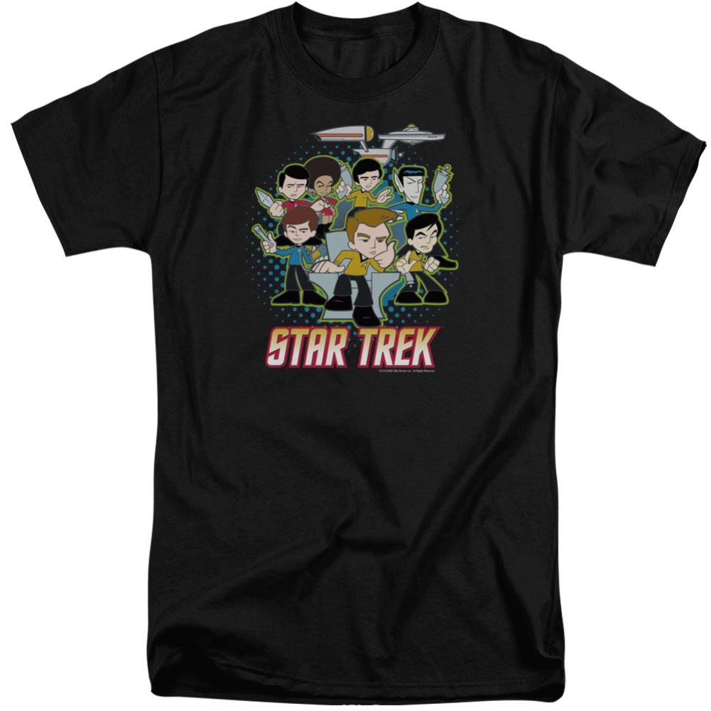 Star Trek Quogs Quogs Collage Men's 18/1 Tall Cotton Short-Sleeve T-Shirt