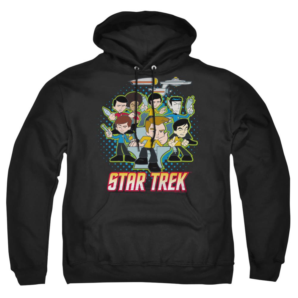 Star Trek Quogs Quogs Collage Men's Pull-Over 75 25 Poly Hoodie