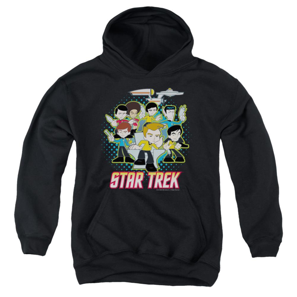 Star Trek Quogs Quogs Collage Youth Cotton Poly Pull-Over Hoodie