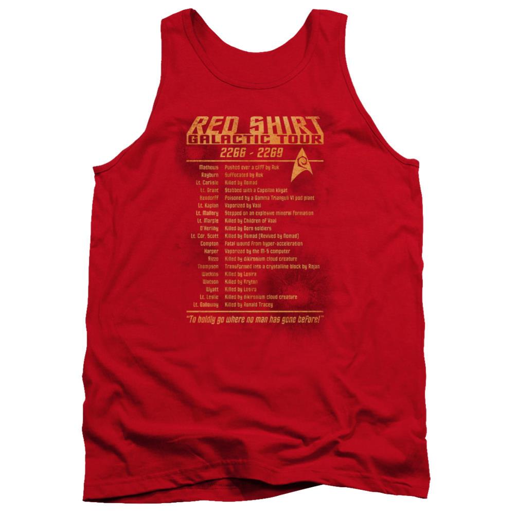 Star Trek Red Shirt Tour Men's 18/1 Cotton Tank Top