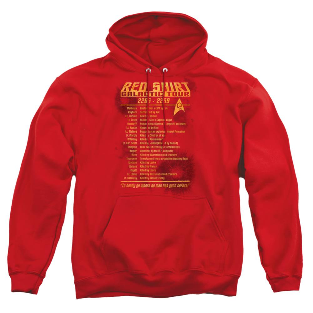 Star Trek Red Shirt Tour Men's Pull-Over 75 25 Poly Hoodie