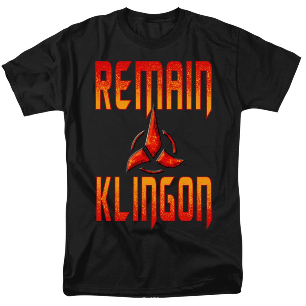 Star Trek Remain Klingon Men's 18/1 Cotton Short-Sleeve T-Shirt