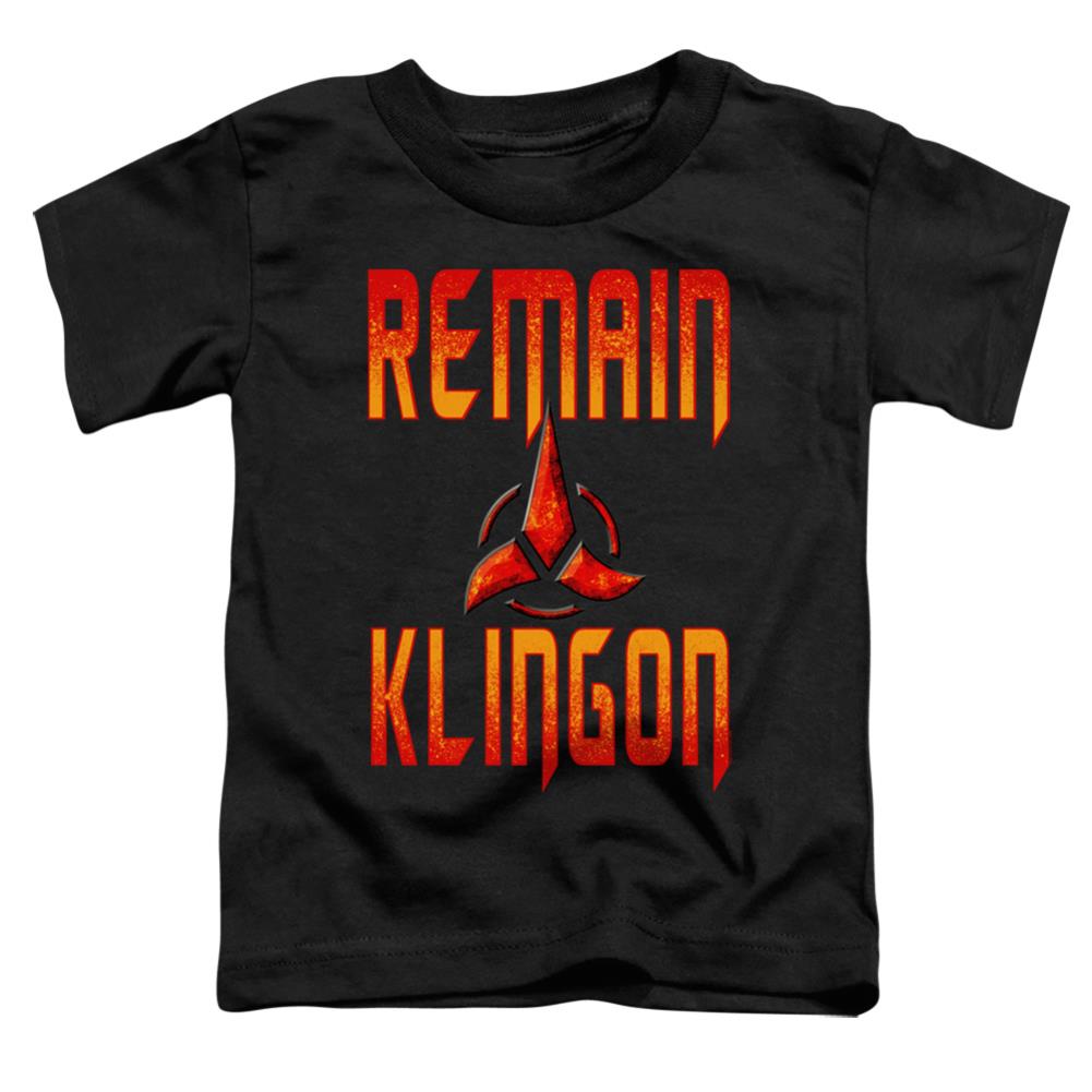 Star Trek Remain Klingon Toddler 18/1 Cotton Short-Sleeve T-Shirt