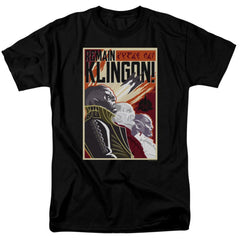 Star Trek Remain Klingson Poster Men's 18/1 Cotton Short-Sleeve T-Shirt