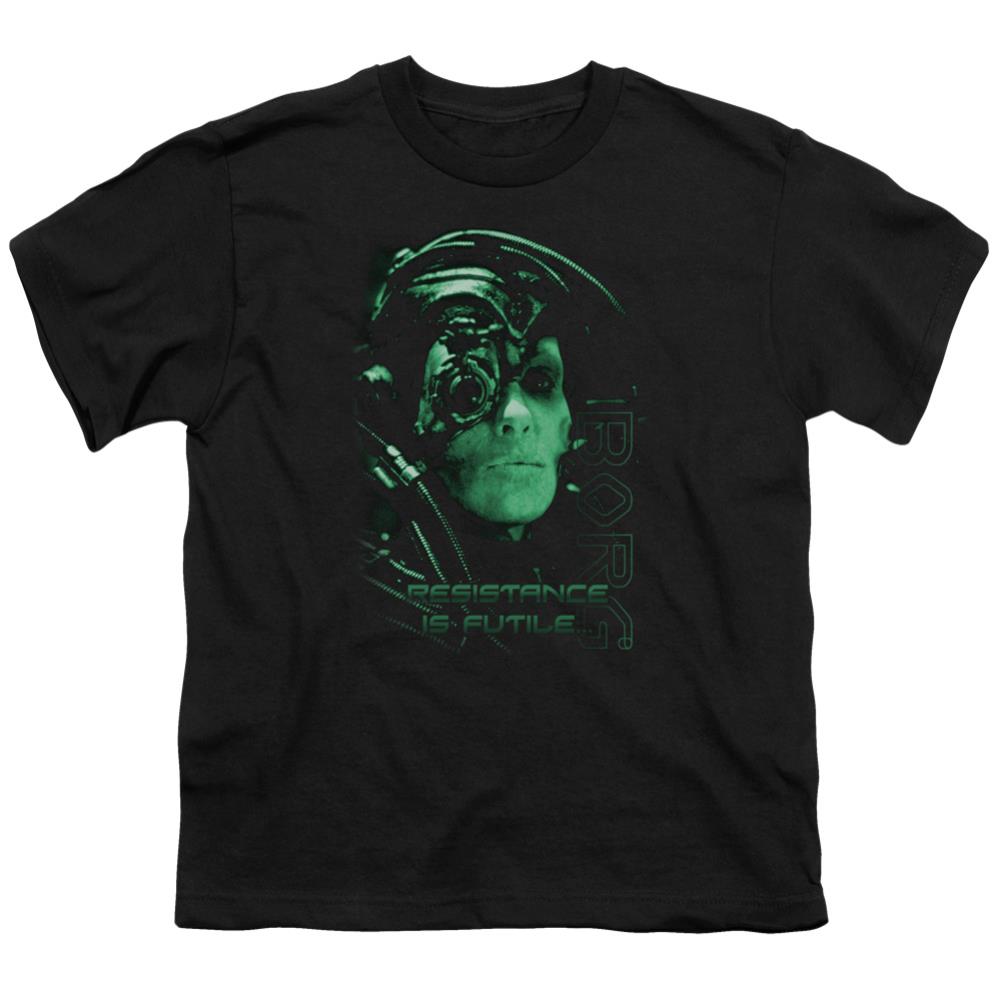 Star Trek Resistance Is Futile Youth 18/1 100% Cotton Short-Sleeve T-Shirt