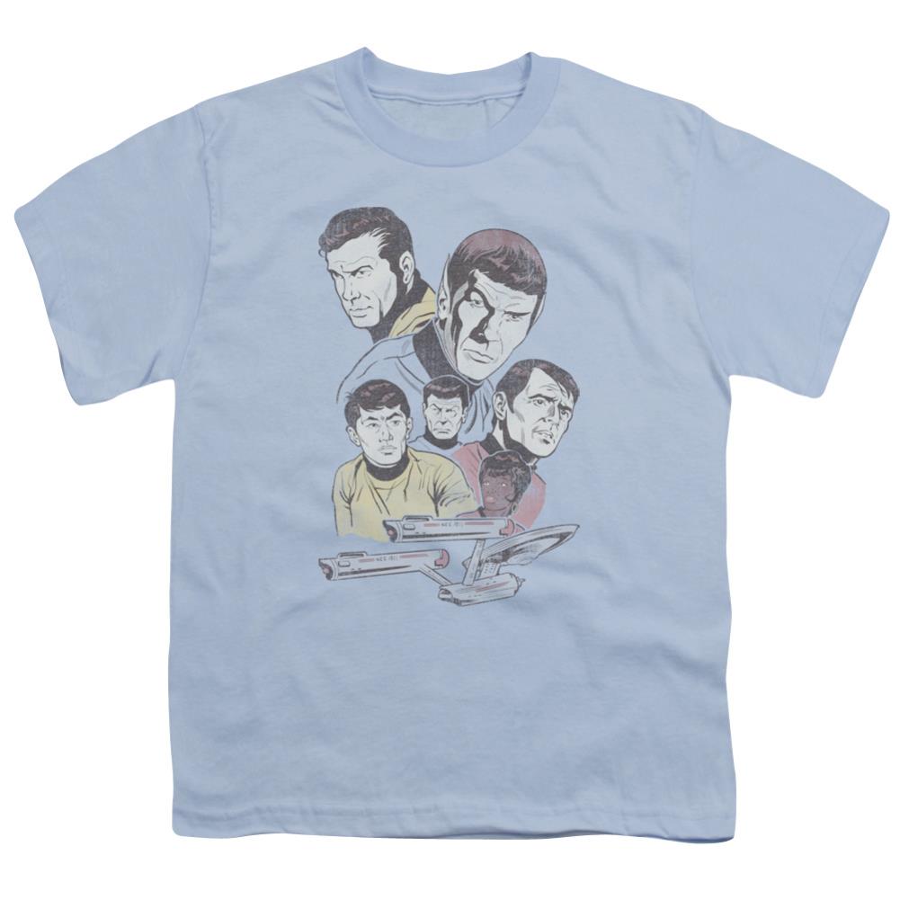 Star Trek Retro Crew Youth 18/1 100% Cotton Short-Sleeve T-Shirt