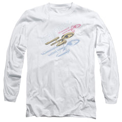 Star Trek Retro Tri Enterprise Men's 18/1 Cotton Long-Sleeve T-Shirt