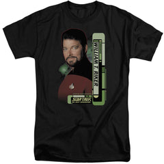 Star Trek Riker Men's 18/1 Tall Cotton Short-Sleeve T-Shirt