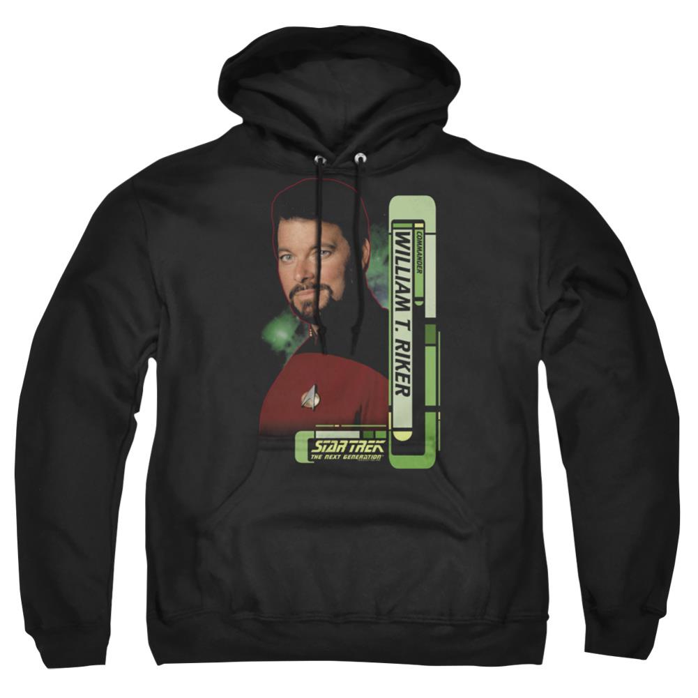 Star Trek Riker Men's Pull-Over 75 25 Poly Hoodie