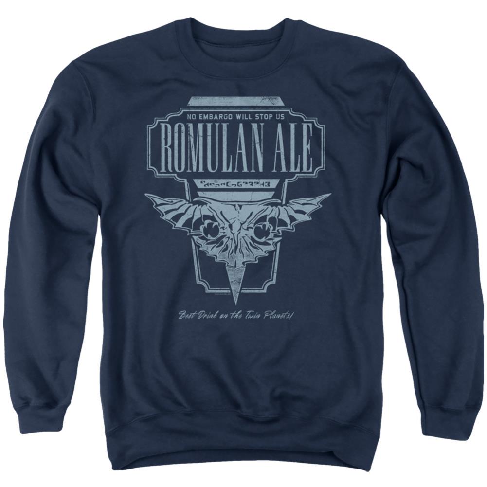 Star Trek Romulan Ale Men's Crewneck 50 50 Poly Long-Sleeve T-Shirt